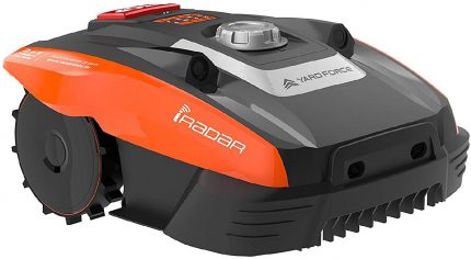 Robot cortacésped YardForce COMPACT 400RI: dispositivo de demostración sin cable delimitador